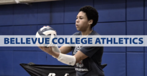 Thumbnail for featured Athletics video showing volleyball player getting ready to serve overhand.